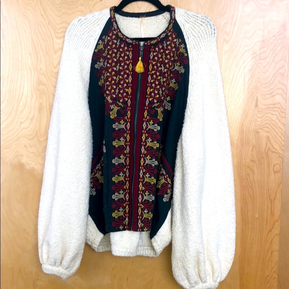 Free People Crocheted Jacket